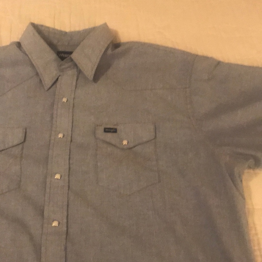 Wrangler western pearl snap shirt